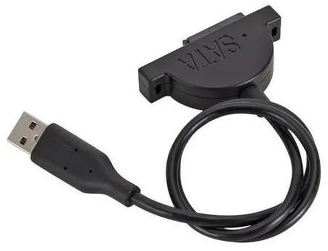 Alt view image 3 of 3 - Slim SATA 13 Pin Female to USB 2.0 Adapter Converter Cable for Laptop ODD CD DVD Optical Drive,