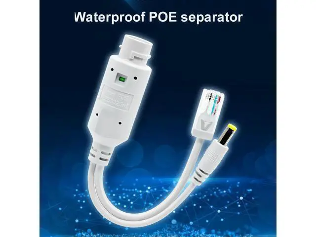 Alt view image 3 of 3 - 48V To 12V POE Spliter Adapter Waterproof Video And Power Adapter Cable Supply Module Injector Extender for IP Camera Extender