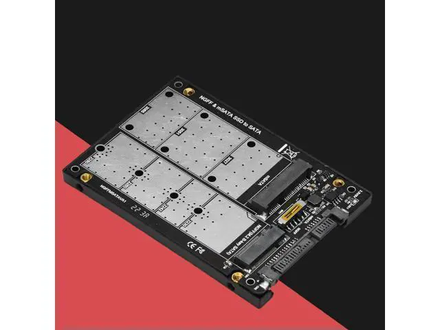 Alt view image 3 of 3 - 2 in 1 M.2 NGFF MSATA SSD To SATA 3.0 Adapter Converter Card M.2 NGFF B-key & MSATA SSD To SATA 3.0 Adapter Card for PC Laptop