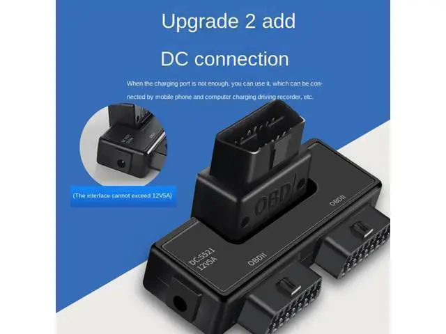 Alt view image 3 of 4 - OBD2 One Divided Into Two Adaptor Cable Connector Adapter OBD Expansion Adapter Wire 16 Pin 16 Core Cable Universal With Dc5