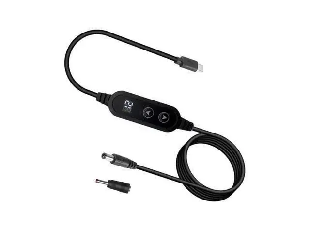 Alt view image 3 of 3 - Type C to DC 5.5x2.5mm 3.5x1.35mm Power Adapter Cord 5-20V Adjustable Voltage PD Fast Charging Cable for Laptop Routers Cameras