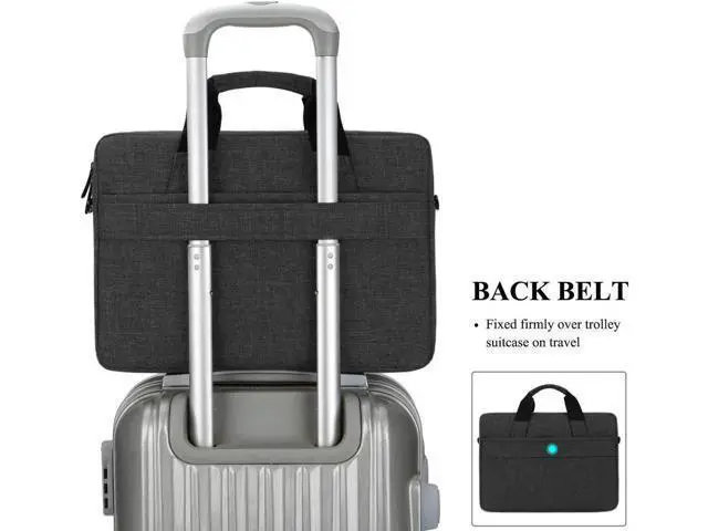 Alt view image 2 of 7 - 13.3 Inch Stylish Lightweight Business Laptop Shoulder Messenger Bag Briefcase Sleeve Case for 13-13.3 Inches Laptop/Notebook/MacBook/Ultrabook/Chromebook Computers