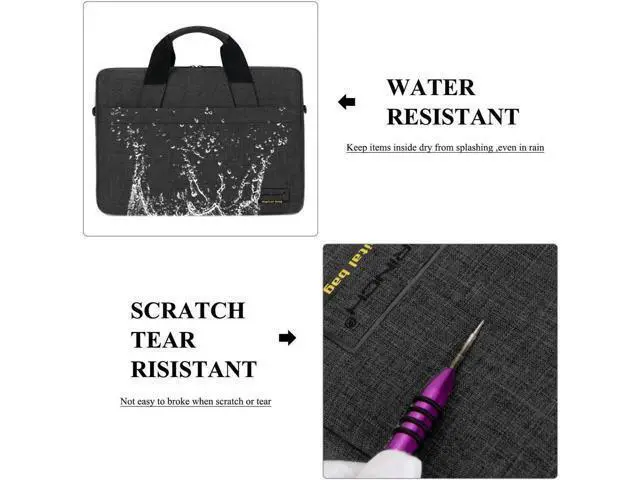 Alt view image 3 of 7 - 13.3 Inch Stylish Lightweight Business Laptop Shoulder Messenger Bag Briefcase Sleeve Case for 13-13.3 Inches Laptop/Notebook/MacBook/Ultrabook/Chromebook Computers