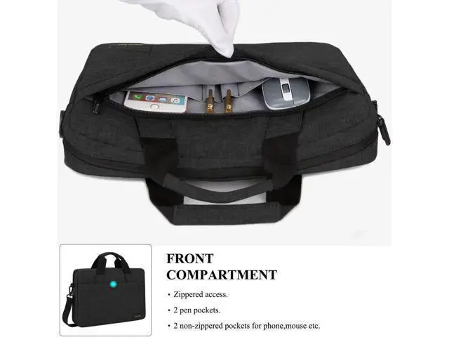 Alt view image 5 of 7 - 13.3 Inch Stylish Lightweight Business Laptop Shoulder Messenger Bag Briefcase Sleeve Case for 13-13.3 Inches Laptop/Notebook/MacBook/Ultrabook/Chromebook Computers