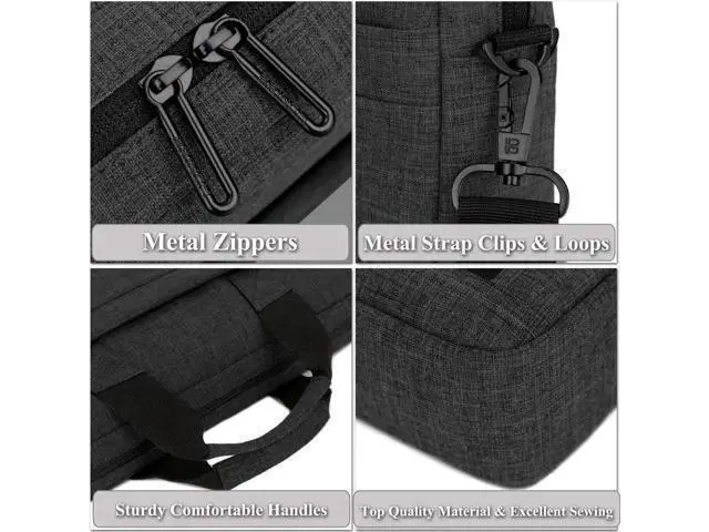 Alt view image 4 of 7 - 13.3 Inch Stylish Lightweight Business Laptop Shoulder Messenger Bag Briefcase Sleeve Case for 13-13.3 Inches Laptop/Notebook/MacBook/Ultrabook/Chromebook Computers