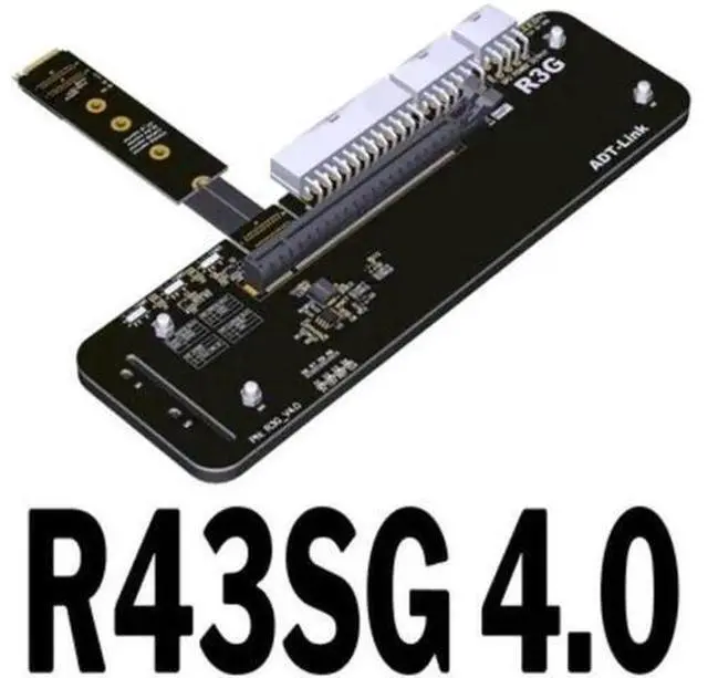 Main image of M.2 NVMe to PCIe x16 connector PCIe x16 to M.2 NVMe eGPU Adapter R43SG 4.0 eGPU for NUC / ITX /Notebook PC Red
