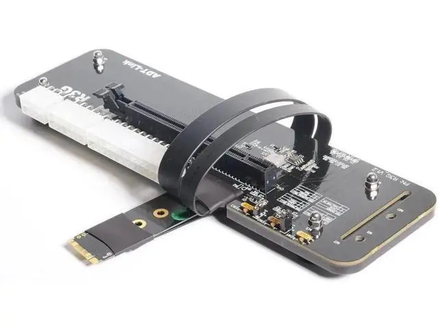 Alt view image 6 of 7 - M.2 NVMe to PCIe x16 connector PCIe x16 to M.2 NVMe eGPU Adapter R43SG 4.0 eGPU for NUC / ITX /Notebook PC Red