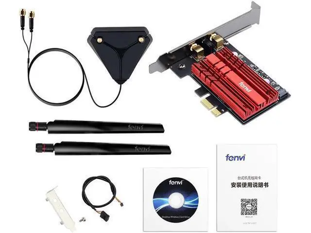 Alt view image 3 of 5 - AXE3000 Wi-Fi 6E AX210 Bluetooth 5.3 Wireless 5374Mbps 2.4G/5GHz/6G WiFi 802.11AX/AC PCIExpress Network Card Adapter PC