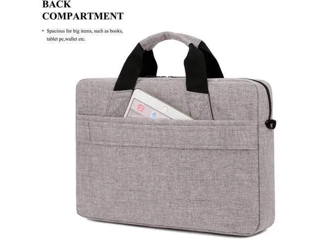 Alt view image 2 of 7 - 13.3 Inch Stylish Lightweight Business Laptop Shoulder Messenger Bag Briefcase Sleeve Case for 13-13.3 Inches Laptop/Notebook/MacBook/Ultrabook/Chromebook Computers Khaki