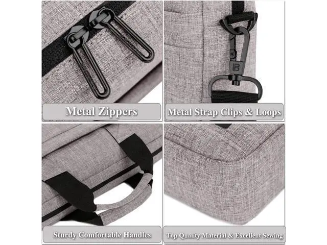 Alt view image 3 of 7 - 13.3 Inch Stylish Lightweight Business Laptop Shoulder Messenger Bag Briefcase Sleeve Case for 13-13.3 Inches Laptop/Notebook/MacBook/Ultrabook/Chromebook Computers Khaki