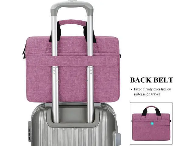 Alt view image 4 of 7 - 15.6 Inch Stylish Lightweight Business Laptop Shoulder Messenger Bag Briefcase Sleeve Case for 15-15.6 Inches Laptop/Notebook/MacBook/Ultrabook/Chromebook Computers
