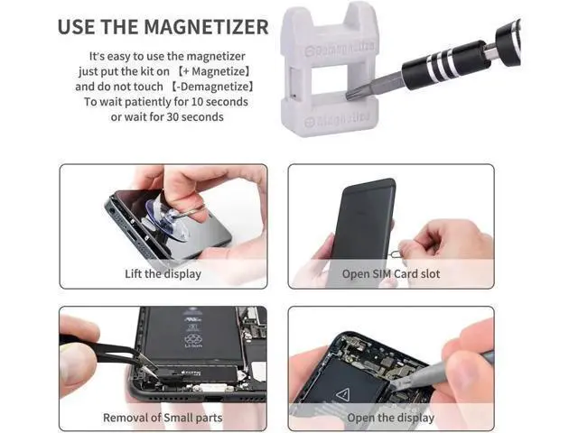 Alt view image 3 of 7 - Computer Repair Kit, 122 in 1 Magnetic Laptop Screwdriver Kit, Precision Screwdriver Set, Small Impact Screw Driver Set with Case for Computer, Laptop, PC, for iPhone, Watch,Ps4 DIY Hand Tools