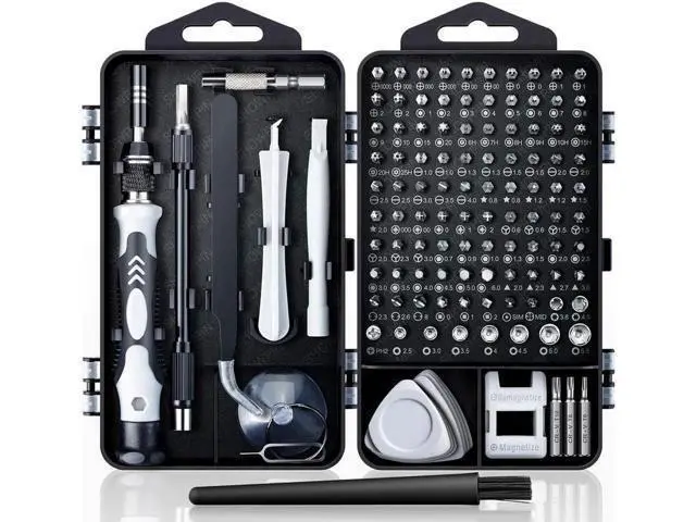 Alt view image 4 of 7 - Computer Repair Kit, 122 in 1 Magnetic Laptop Screwdriver Kit, Precision Screwdriver Set, Small Impact Screw Driver Set with Case for Computer, Laptop, PC, for iPhone, Watch,Ps4 DIY Hand Tools