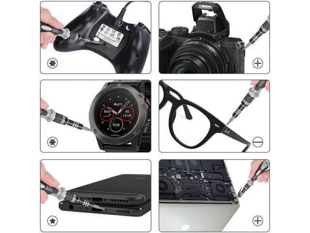 Alt view image 7 of 7 - Computer Repair Kit, 122 in 1 Magnetic Laptop Screwdriver Kit, Precision Screwdriver Set, Small Impact Screw Driver Set with Case for Computer, Laptop, PC, for iPhone, Watch,Ps4 DIY Hand Tools