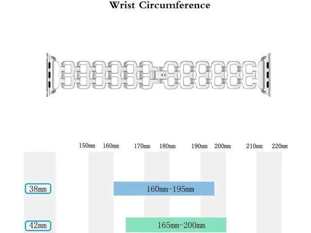 Alt view image 5 of 7 - Compatible Apple Watch Band 40mm / 38mm - 44mm / 42mm for Men Women Replacement Stainless Steel Link Band Replacement for Apple Watch Series 4 3 2 1 Silver 42mm