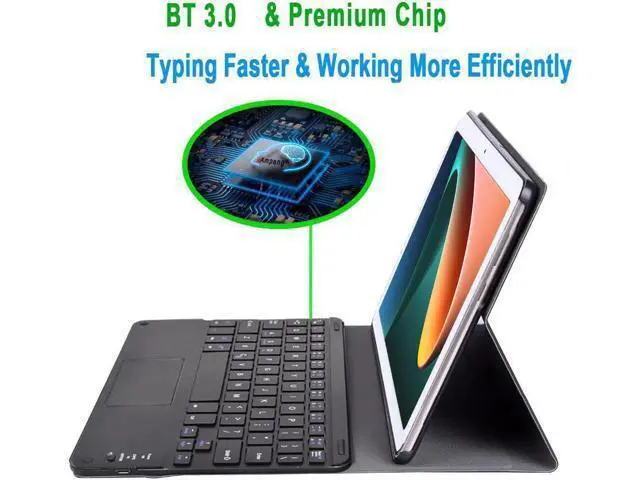 Alt view image 4 of 7 - Touchpad Keyboard Case for Xiaomi Pad 5 / Xiaomi Pad 5 Pro 11 inch 2021/ Xiaomi Pad 5 Pro 5G Detachable Wireless Keyboard with Trackpad & Pencil Holder