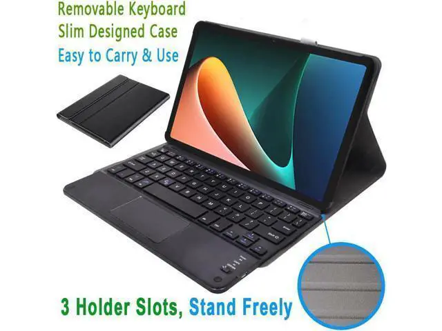 Alt view image 2 of 7 - Touchpad Keyboard Case for Xiaomi Pad 5 / Xiaomi Pad 5 Pro 11 inch 2021/ Xiaomi Pad 5 Pro 5G Detachable Wireless Keyboard with Trackpad & Pencil Holder