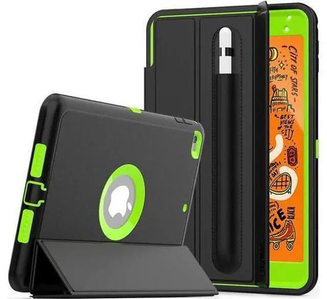 Main image of iPad Mini 5 Case iPad Mini 4 Case Smart Case Protective Cover Auto Sleep Wake with Stylus Holder Three Layer Drop Protection Heavy Duty Stand Case for iPad Mini 5th / 4th Gen