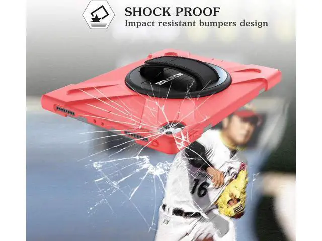 Alt view image 7 of 7 - iPad Pro 12.9 Case 3rd Gen 2018 Heavy Duty Shockproof Protective Case Cover with 360 Degree Rotating Kickstand / Adjustable Hand Strap and Carrying Shoulder Strap for iPad Pro 12.9 3rd Generation