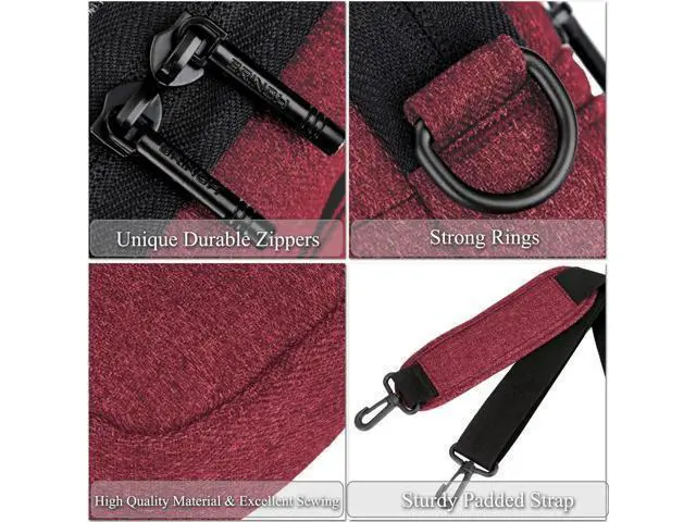 Alt view image 3 of 7 - Laptop Bag 15.6 Inch Water Resistant Briefcase Shoulder Messenger Bag Water Repellent Laptop Bag Satchel Tablet Bussiness Carrying Handbag Laptop Sleeve for Macbook Computer Notebook Women and Men
