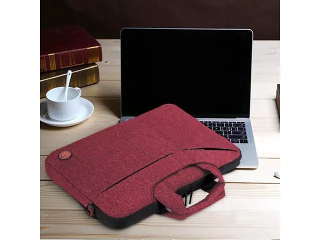 Alt view image 6 of 7 - Laptop Bag 15.6 Inch Water Resistant Briefcase Shoulder Messenger Bag Water Repellent Laptop Bag Satchel Tablet Bussiness Carrying Handbag Laptop Sleeve for Macbook Computer Notebook Women and Men