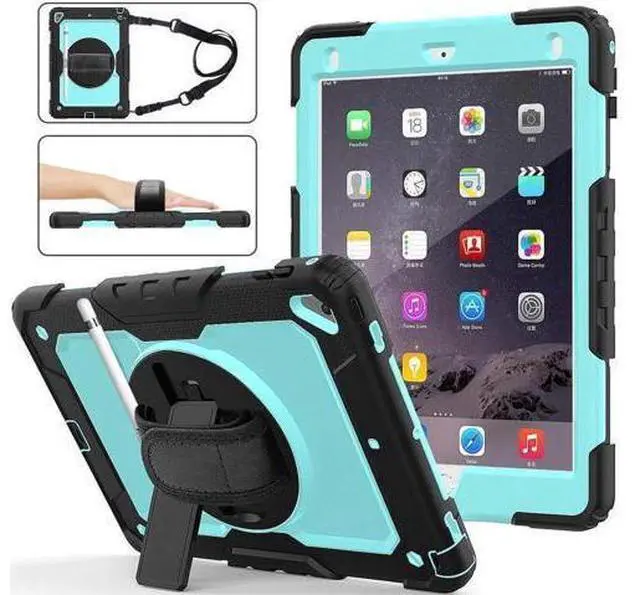 Main image of iPad 9.7 2018 2017 Case iPad Air 2 Case iPad Pro 9.7 Case Heavy Duty Rugged Shockproof Protective Hard Case Cover For for Apple iPad 6th / 5th Generation / iPad Air 2 / iPad Pro 9.7 inch
