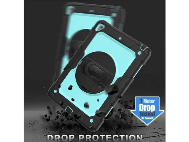 Alt view image 2 of 7 - iPad 9.7 2018 2017 Case iPad Air 2 Case iPad Pro 9.7 Case Heavy Duty Rugged Shockproof Protective Hard Case Cover For for Apple iPad 6th / 5th Generation / iPad Air 2 / iPad Pro 9.7 inch