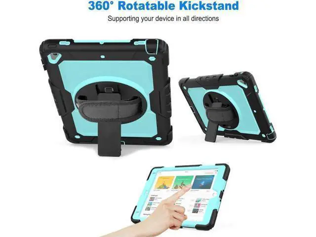 Alt view image 3 of 7 - iPad 9.7 2018 2017 Case iPad Air 2 Case iPad Pro 9.7 Case Heavy Duty Rugged Shockproof Protective Hard Case Cover For for Apple iPad 6th / 5th Generation / iPad Air 2 / iPad Pro 9.7 inch