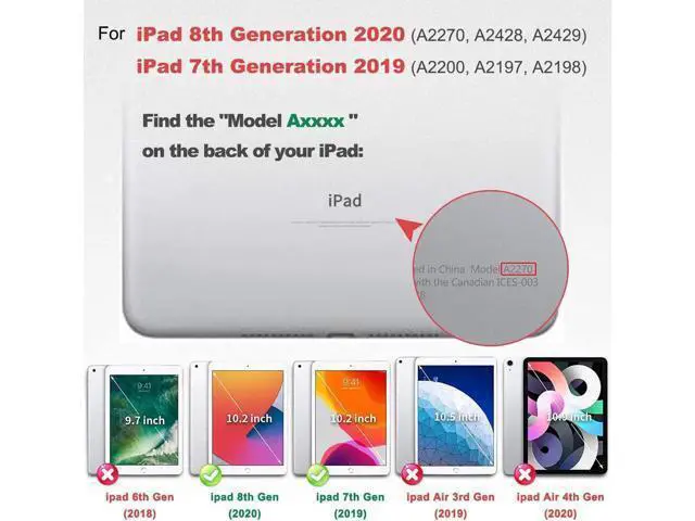 Alt view image 6 of 7 - iPad 8th 7th Generation Case, iPad 10.2 inch Case 2020 2019, Heavy Duty Rugged Kids Cover with Rotating Stand/Pencil Holder/Carrying Strap Grey