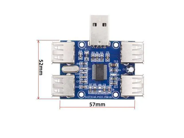 Alt view image 3 of 7 - 4 Port USB 2.0 HUB,USB A 1 to 4 USB 2.0 Splitter Port Multiplier Expansion Adapter for Laptop/Flash Drive/Keyborad/Mouse