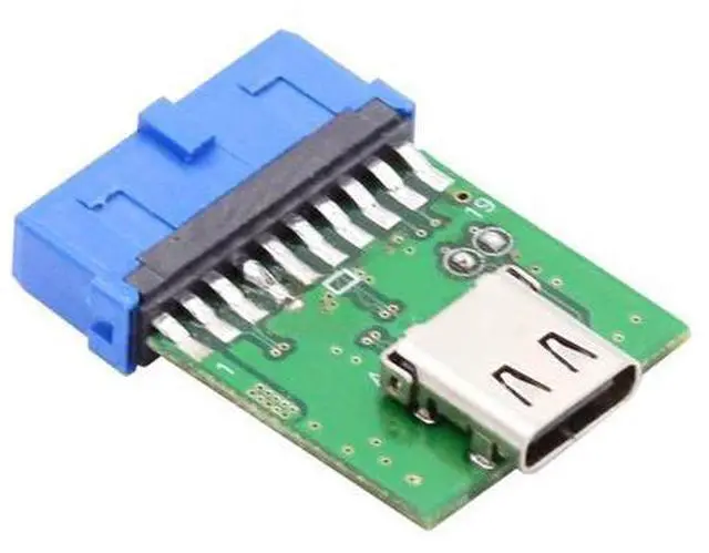 Main image of Single Port USB 3.1 Type C USB-C Female to USB 3.0 Motherboard 19pin 20pin Header Adapter PCBA 5Gbps
