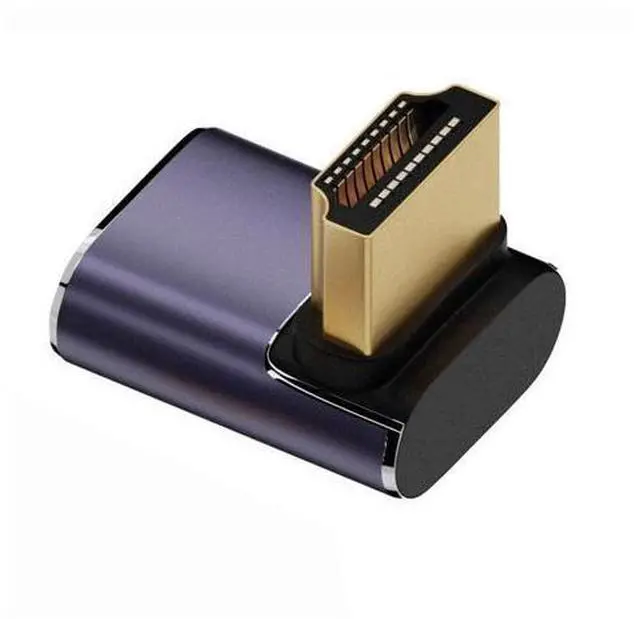 Main image of HDMI Male to HDMI 2.1 Female Vertical 90 Degree Down Angled Low Profile UHD Extension Adapter Support 8K 60hz HDTV