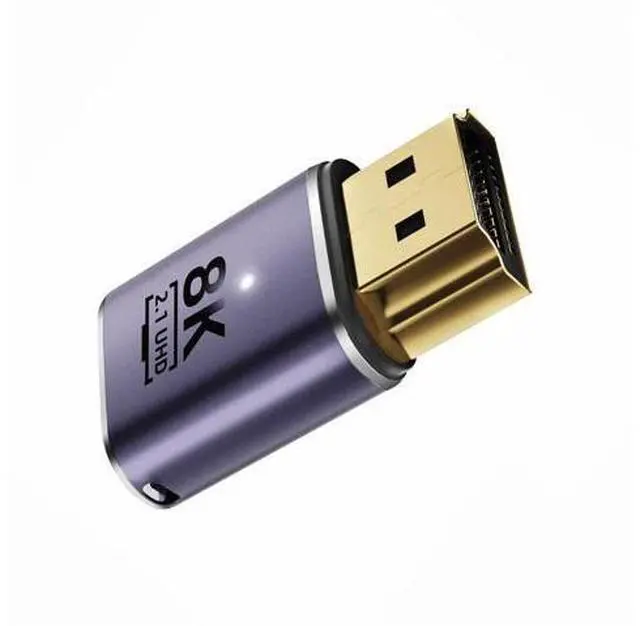 Main image of HDMI Male to HDMI 2.1 Female UHD Extension Gold Converter Adapter Support 8K 60hz HDTV