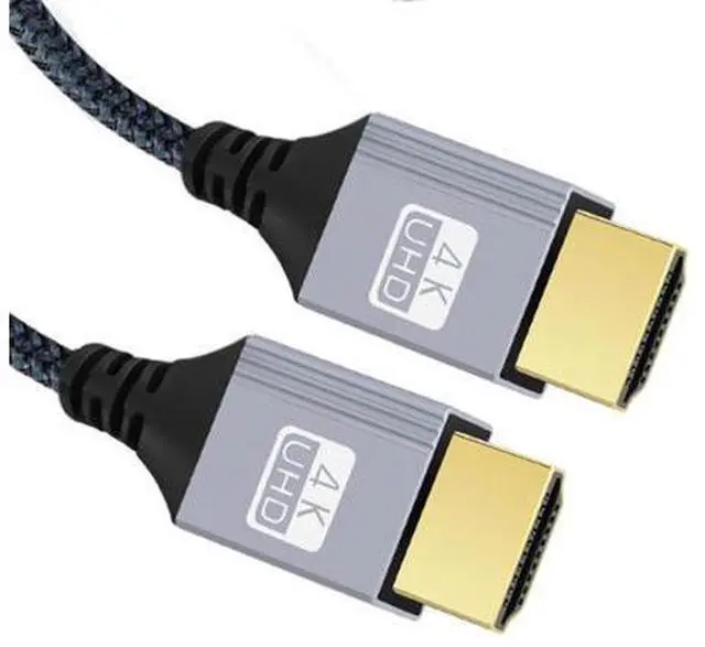Main image of 4K 60hz HDMI 2.0 Male to HDMI Type-A Male Cable with Sleeve Straight Connector for HDTV Computer Laptop Monitor 30CM