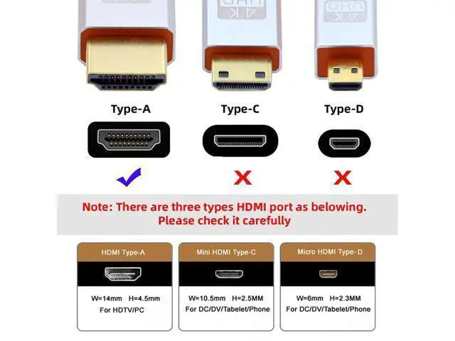 Alt view image 3 of 7 - 4K 60hz HDMI 2.0 Male to HDMI Type-A Male Cable with Sleeve Straight Connector for HDTV Computer Laptop Monitor 30CM