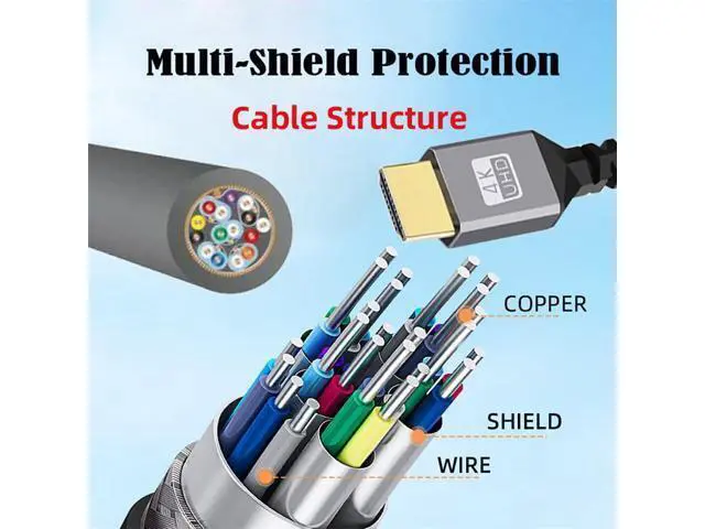 Alt view image 4 of 6 - Mini HDMI 2.0 Male to HDMI Male 4K 60hz Stretch Coiled Cable Right Angled 90 Degree for HDTV Computer Laptop Monitor