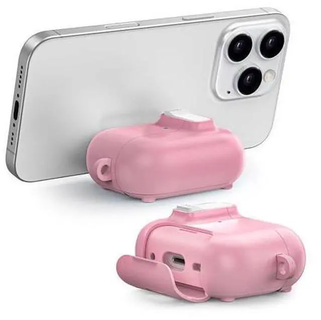 Main image of AirPods 4 Case, Shockproof Soft Silicone Cover with Keychain, Wireless Charging Compatible for Apple AirPods 4th Gen-CP34-PK