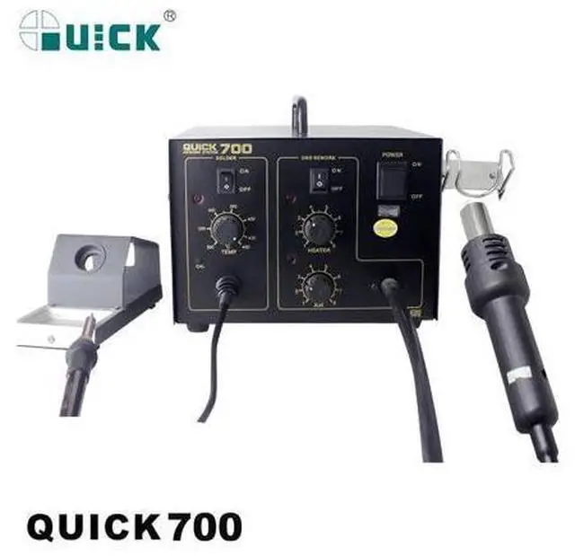 Alt view image 2 of 6 - 700 2 in 1 Desoldering Heat Gun Smd Rework Station Hot Air Gun Soldering Station For Welding Repair
