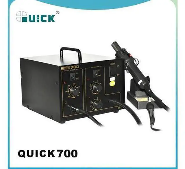 Alt view image 5 of 6 - 700 2 in 1 Desoldering Heat Gun Smd Rework Station Hot Air Gun Soldering Station For Welding Repair