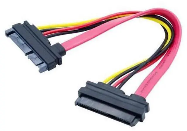 Main image of SFF-8482 SAS 29 Pin to SATA 22Pin Hard Disk Drive Raid Extension Cable with 15 Pin SATA Power Port