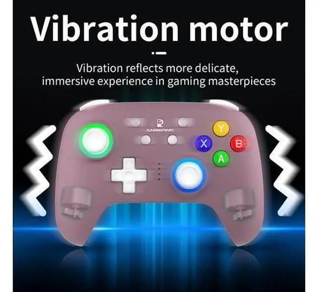 Alt view image 2 of 6 - GiipGoop RG P01 Wireless Gaming Controller RG P01 Controllers Gamepad for PC Plug and Play Gaming Gamepad with Hall Effect/Triggers Joystick rg p01 Game Controller Switch/PC/Steam/Android/IOS(Purple)