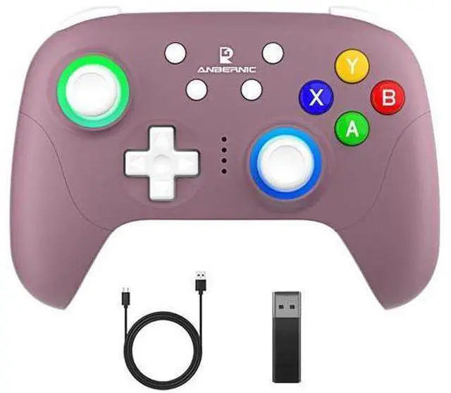 Main image of GiipGoop RG P01 Wireless Gaming Controller RG P01 Controllers Gamepad for PC Plug and Play Gaming Gamepad with Hall Effect/Triggers Joystick rg p01 Game Controller Switch/PC/Steam/Android/IOS(Purple)