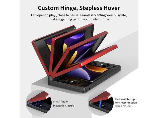 Alt view image 6 of 7 - Anbernic RG DS Handheld Game Consoles RG DS Retro Gaming Console Dual-screen Video Game Console 3+32GB Android 14 Portable Pocket Arcade 4000mAh Battery WiFi Bluetooth HD Output Black