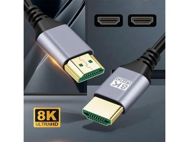 Alt view image 3 of 7 - HDMI 2.1 Ultra Thin HDTV Cable 8K 4K Hyper Super Flexible Slim Cord High Speed Type-A Male to Male for Computer HDTV 50CM