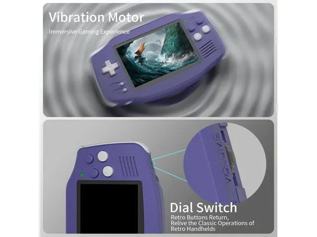 Alt view image 4 of 6 - RG34XX Retro Handheld Game Consoles Classic Retro Gaming Console 64G Card Preloaded Games 5000+ rg34xx Portable Gaming Console Linux 64-bit 3500mAh Battery WiFi Bluetooth HD and TV Output Indigo