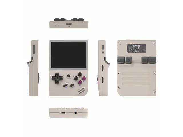 Alt view image 5 of 7 - RG35XX 2024 Retro Gaming Consoles with 64GB Card rg35xx Handheld Game Console 3.5 inch IPS Screen Linux System Classic Emulator Hand Held Gaming Console Support HDMI TV Output Gray