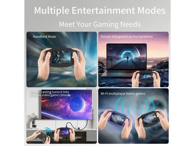 Alt view image 3 of 6 - RG34XX Retro Handheld Game Consoles Classic Retro Gaming Console 64G Card Preloaded Games 5000+ rg34xx Portable Gaming Console Linux 64-bit 3500mAh Battery WiFi Bluetooth HD and TV Output Black