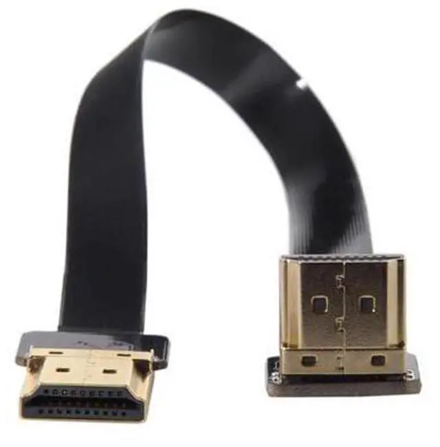 Alt view image 7 of 7 - CYFPV FPV HDMI Male to Up Angled 90D HDMI Male HDTV FPC Flat Cable for FPV HDTV Multicopter Aerial Photography