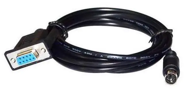 Main image of RS232 DB9 D-SUB 9PIN TO MINI DIN 6PIN MD6 PLC PROGRAMMING COMMUNICATION CABLE FOR LS LG XGB-XBC XGK XEC PLC TO PMU KABLE 3M Length