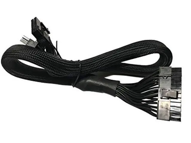 Alt view image 4 of 5 - AYA 24" (24-Inch) ATX 24-Pin to 18-Pin + 10-Pin Extension Modular Power Supply Cable for Coolermaster V850, V700, V1000